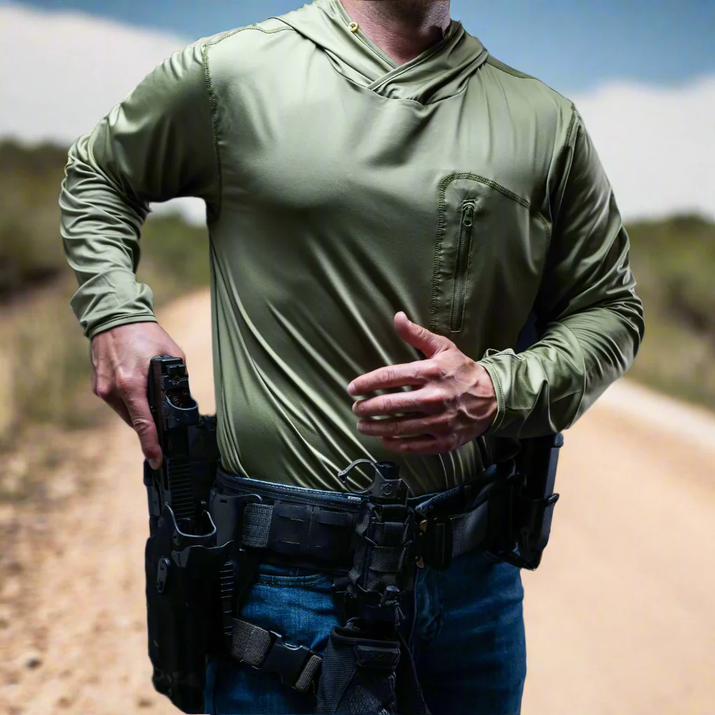 Shade Shirt Solid Color UPF 50 Long Sleeve Shirt - Image 4